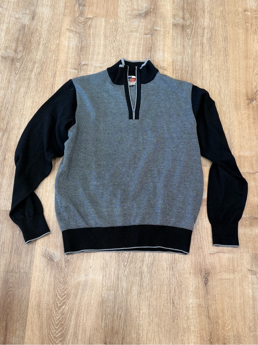 St. Croix Heritage Collection Men's Quarter-Zip Sweater Black